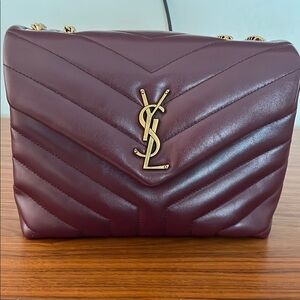 Yves Saint Laurent Brown Quilted Shoulder Bag